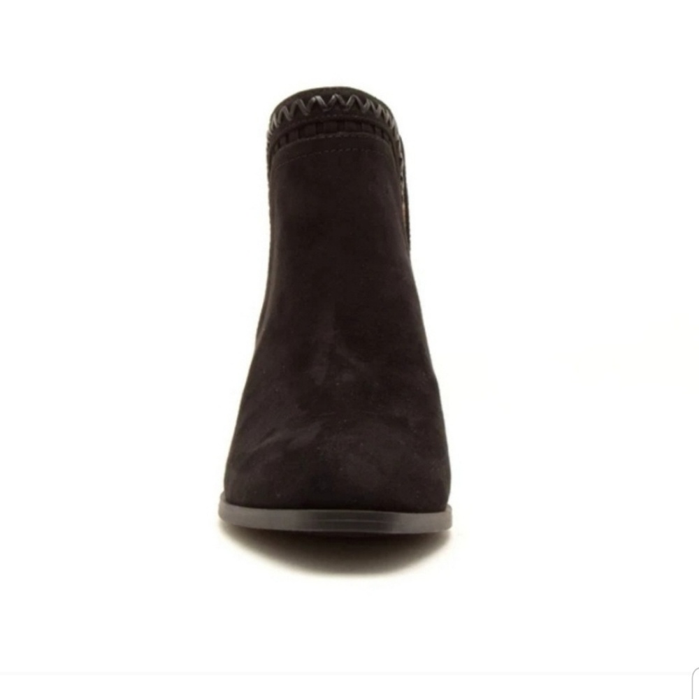 Black Fall Ankle Suede Boots - Picture 2 of 4